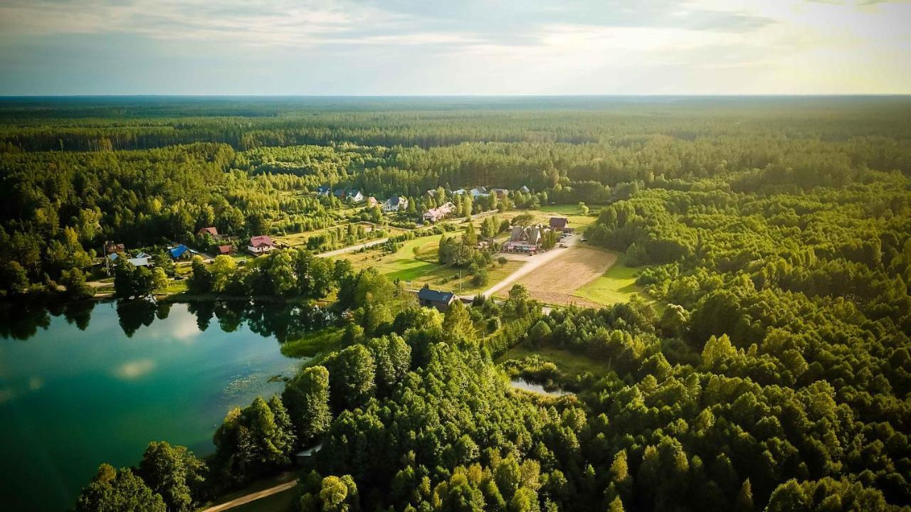 "Rowerowa Przystan" Turystyka Wiejska Nad Jeziorem Serwy W Sercu Puszczy Sucha Rzeczka 外观 照片